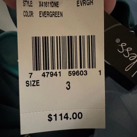 Speechless Jade Green Full-length Prom Dress - Juniors Size 3 - Picture 2 of 7